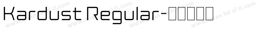 Kardust Regular字体转换